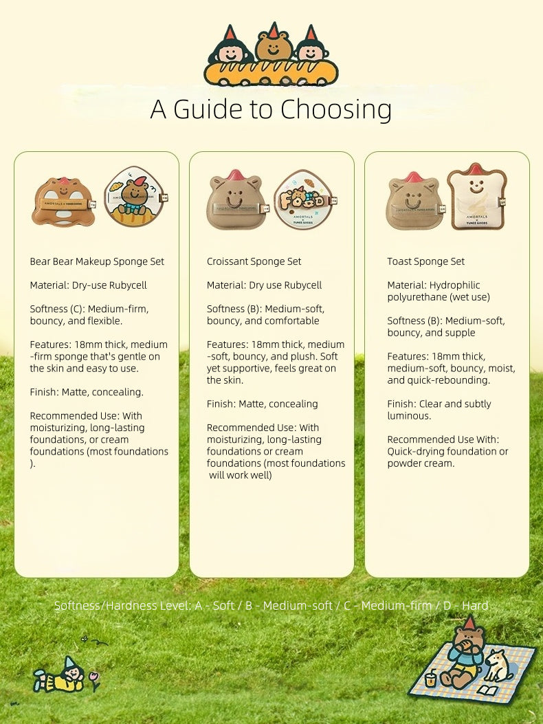 Amortals X TUNEE GOODS Makeup Sponge Set