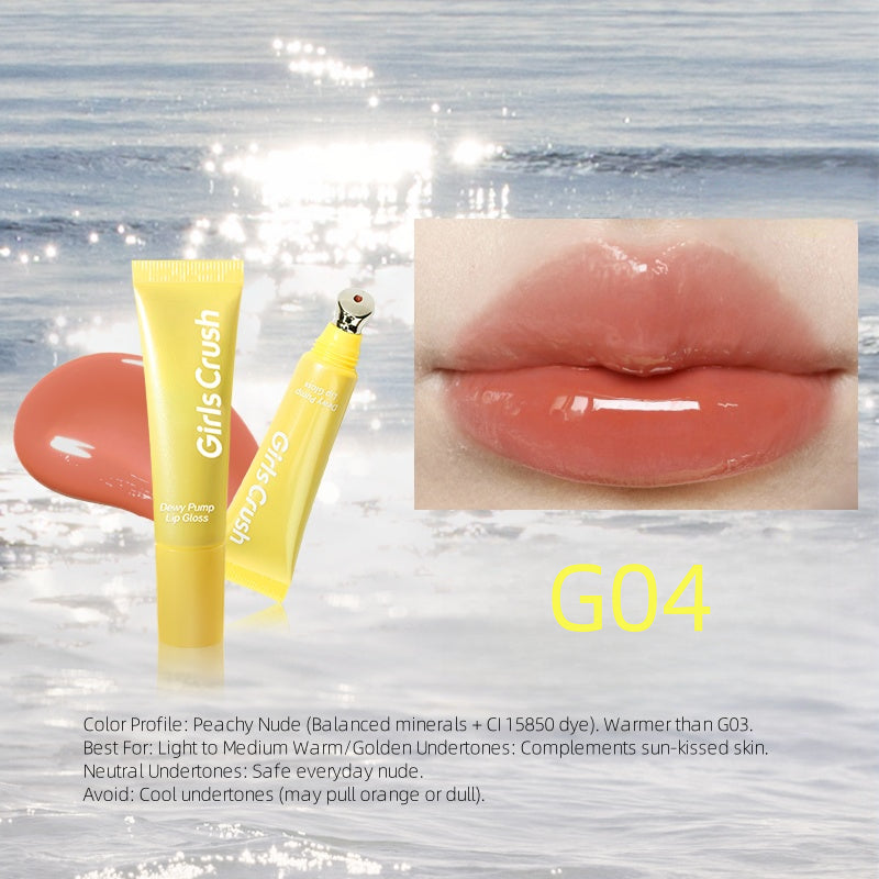 GirlsCrush Dewy Pump Lip Gloss 12ml