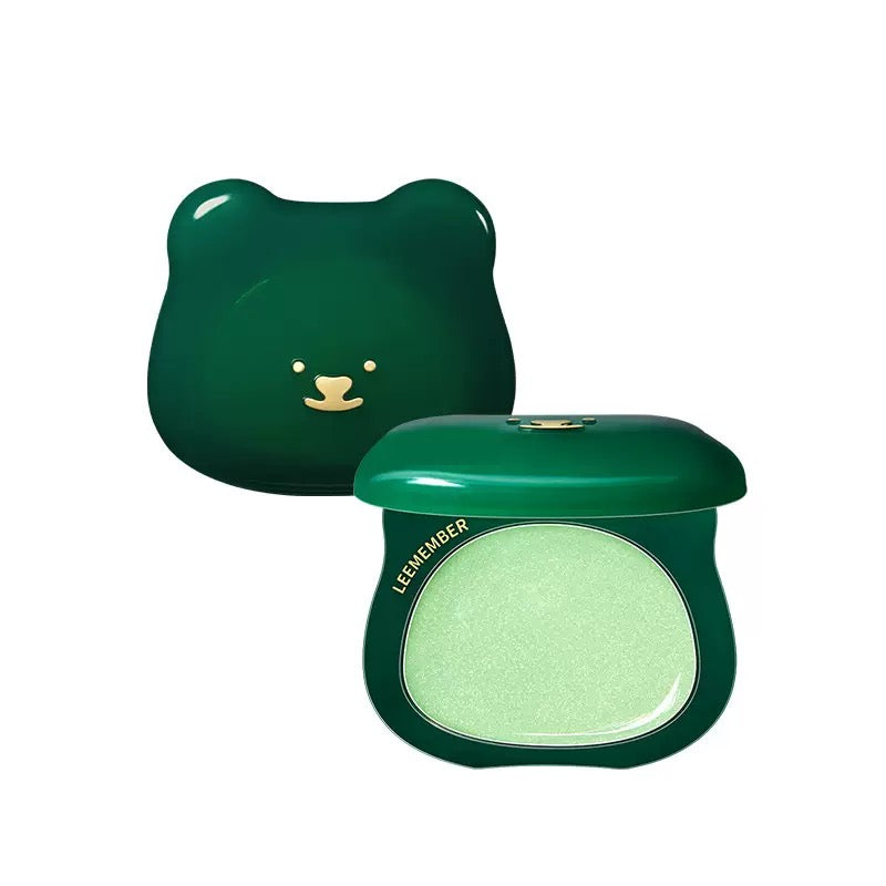 LEEMEMBER Purple Floral Bear Hydrating Cream Blush 4g
