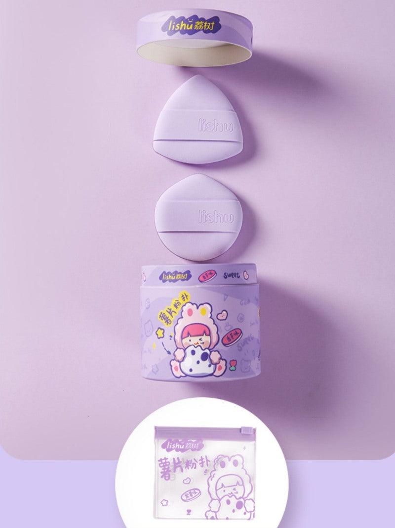 Chips Bucket Rubycell Makeup Puff Violet