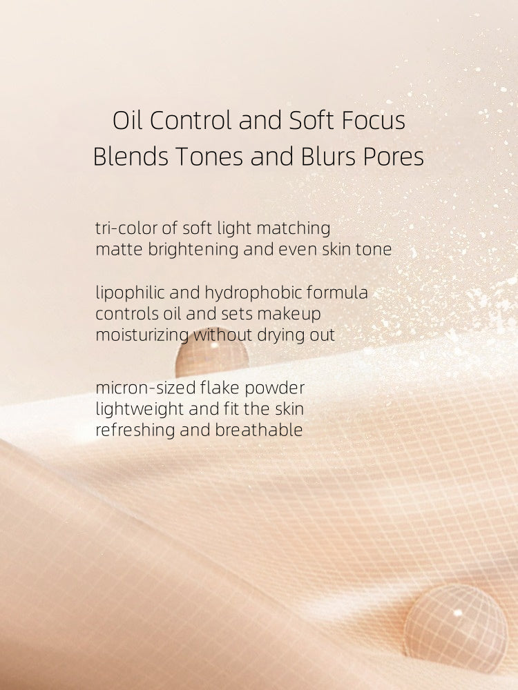 MEIKING Wild Rose Tricolor Blurring Setting Powder 7g