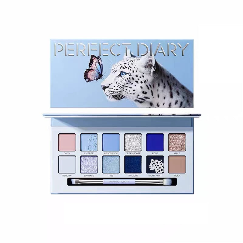 Perfect Diary Explorer Eyeshadow 21 Butterfly and Snow Leopard - Misty Blue 14g