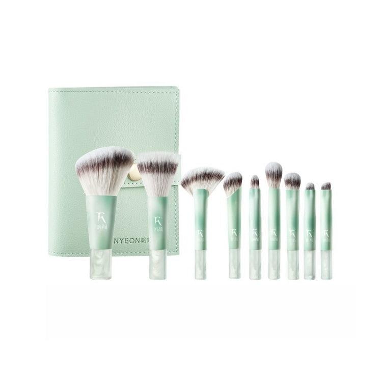 Rownyeon Cloud Inked Makeup Brush Mini Set 9 in With Bag