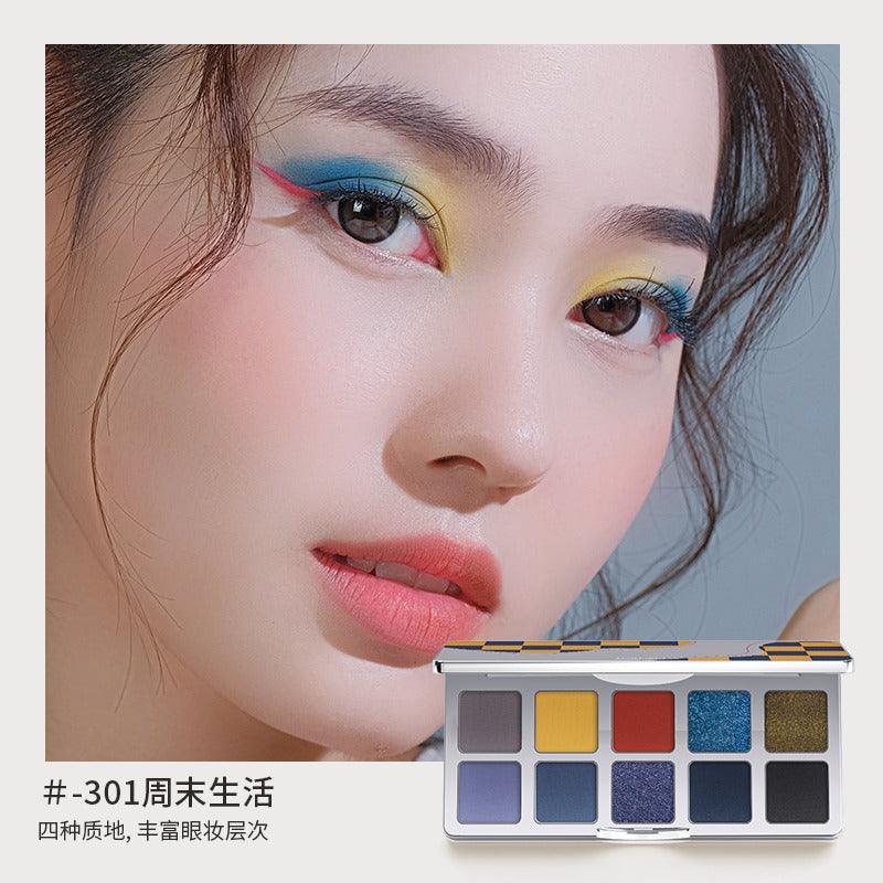 Shedella Checkerboard 10 Colors Eye Palette 10g