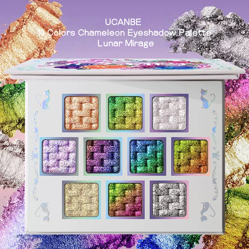10 Colors Chameleon Eyeshadow Palette Lunar Mirage 7g