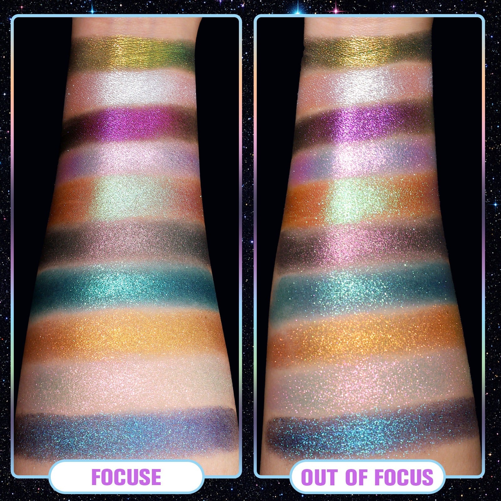 10 Colors Chameleon Eyeshadow Palette Solar Python 7g