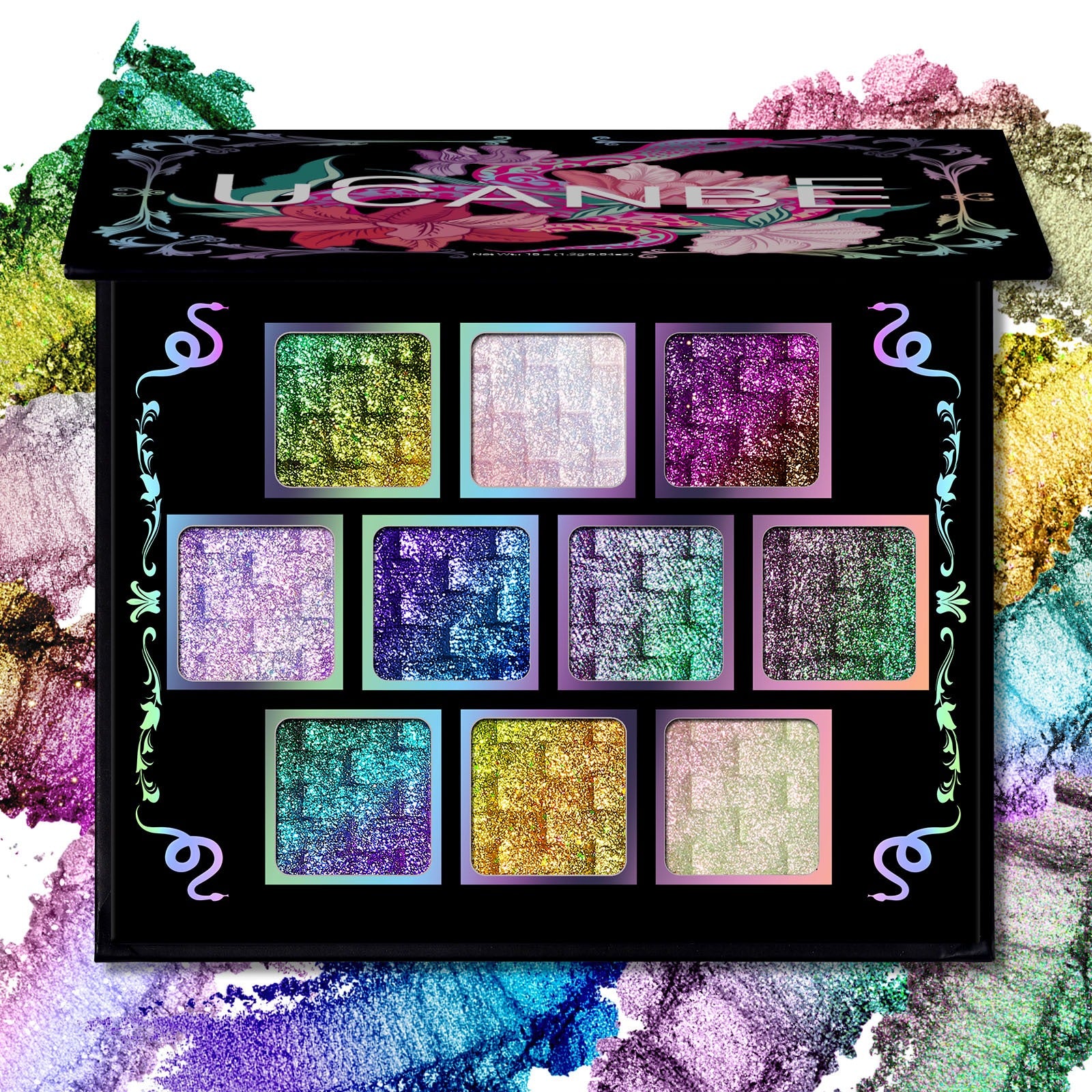 10 Colors Chameleon Eyeshadow Palette Solar Python 7g