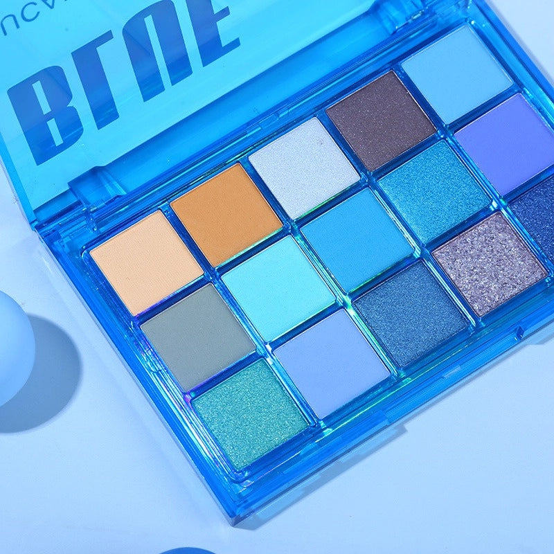 15 Colors Eyeshadow Palette Blue Tonic 10.8g