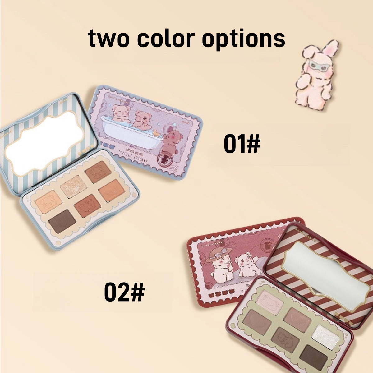 Candy Box Postcard 6 Colors Eyeshadow Palette 6.5g