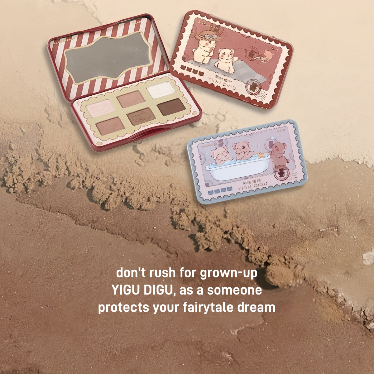 Candy Box Postcard 6 Colors Eyeshadow Palette 6.5g