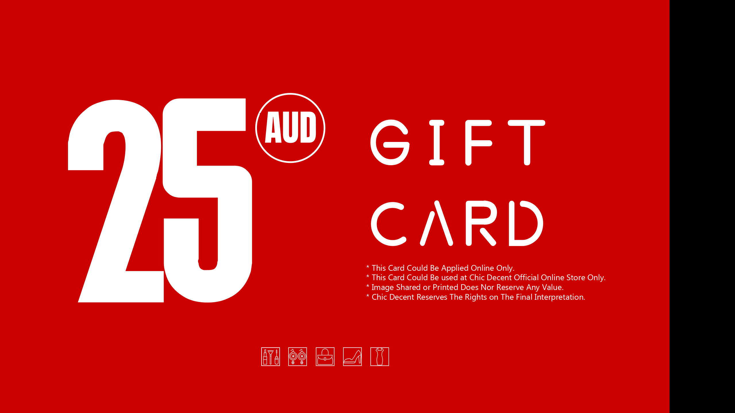 Chic Decent Gift Card in AUD