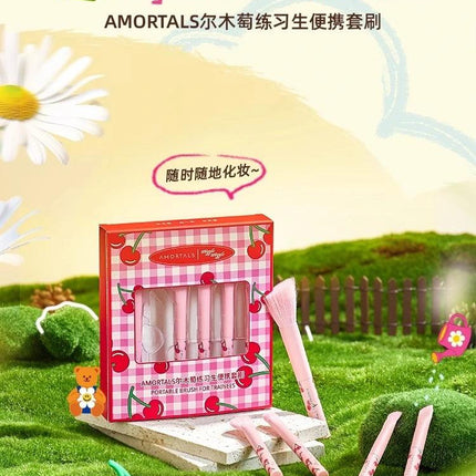 AMORTALS - Wiggle Wiggle Makeup Brushes 5 in Set