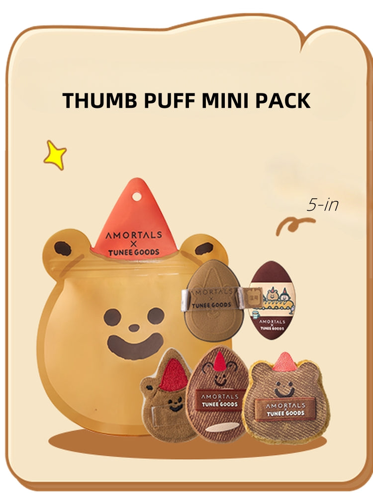 Amortals 尔木萄X TUNEE GOODS 拇指粉扑迷你装 5 英寸