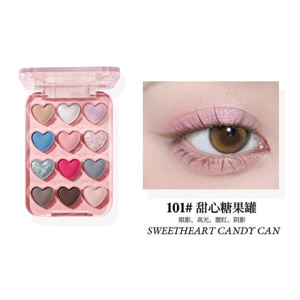 BIYA - Dream Ballet 12 Colors Eyeshadow Palette 6.6g