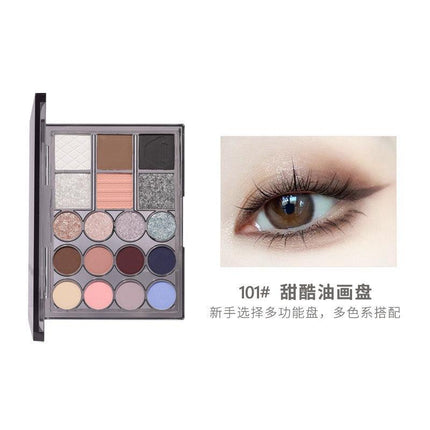BIYA - Multi Purpose 18 Colors Eyeshadow Palette 22.2g