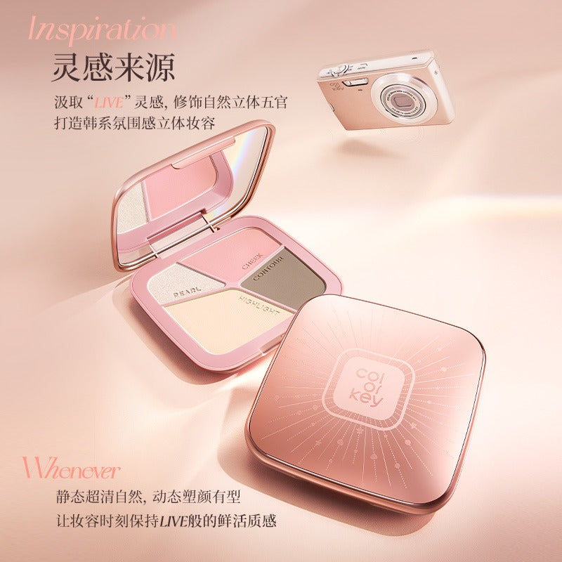 Colorkey 珂拉琪立体塑形四色修容盘 17g