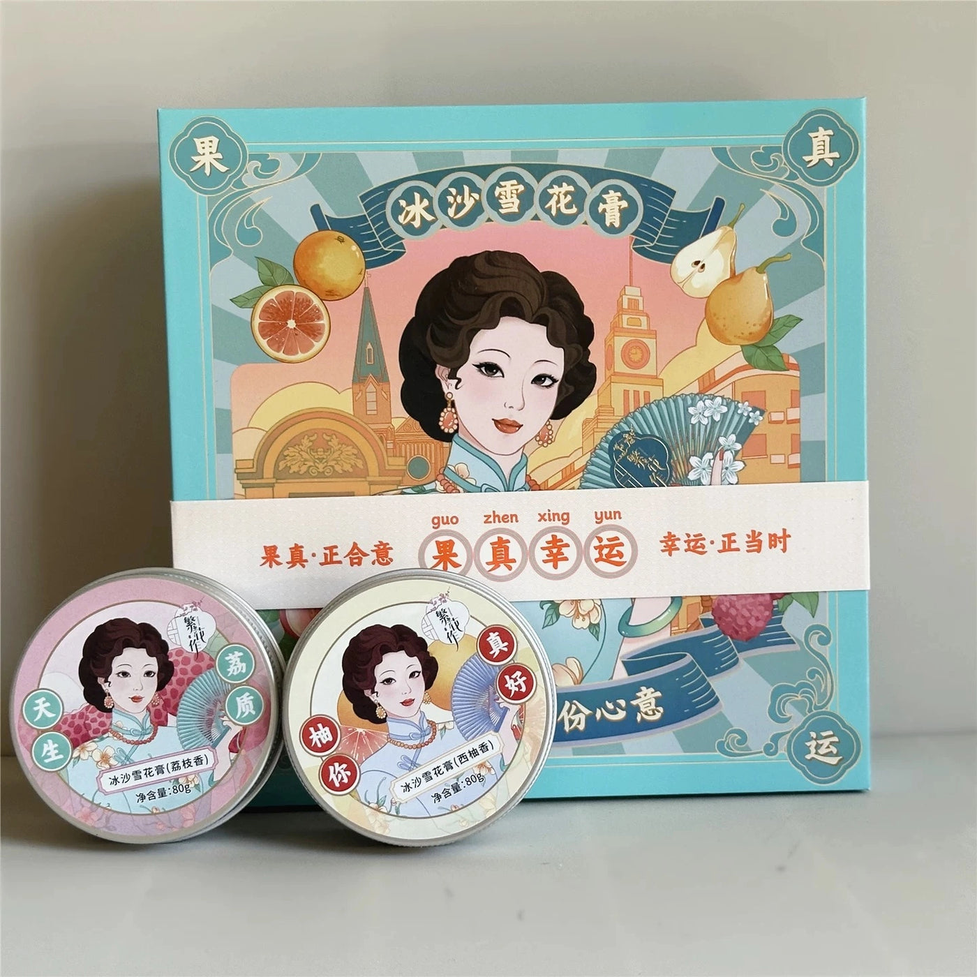 FanHuaZuo - Shanghai Face and Body Cream Sorbet Gift Box 80g*4