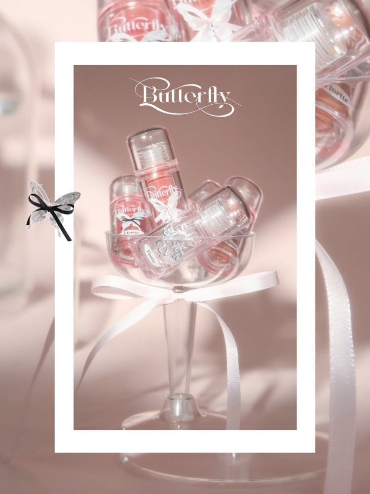 Flortte - Twin Butterfly Series Lip Serum Twin P 1.9g
