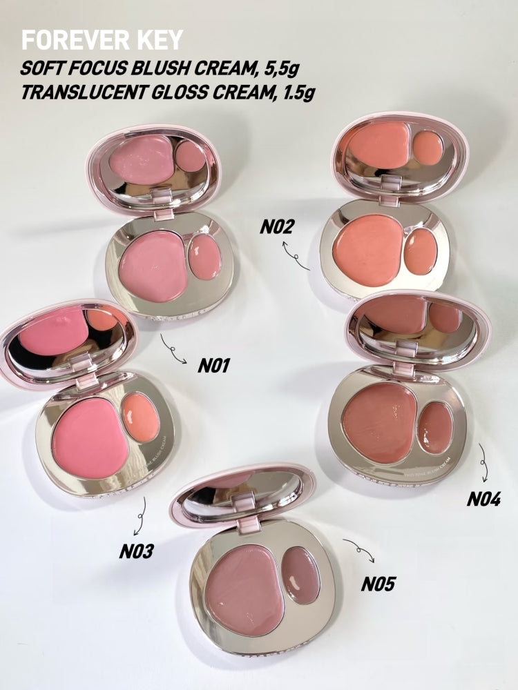 ForeverKey - Two Tone Blush Cream 7g