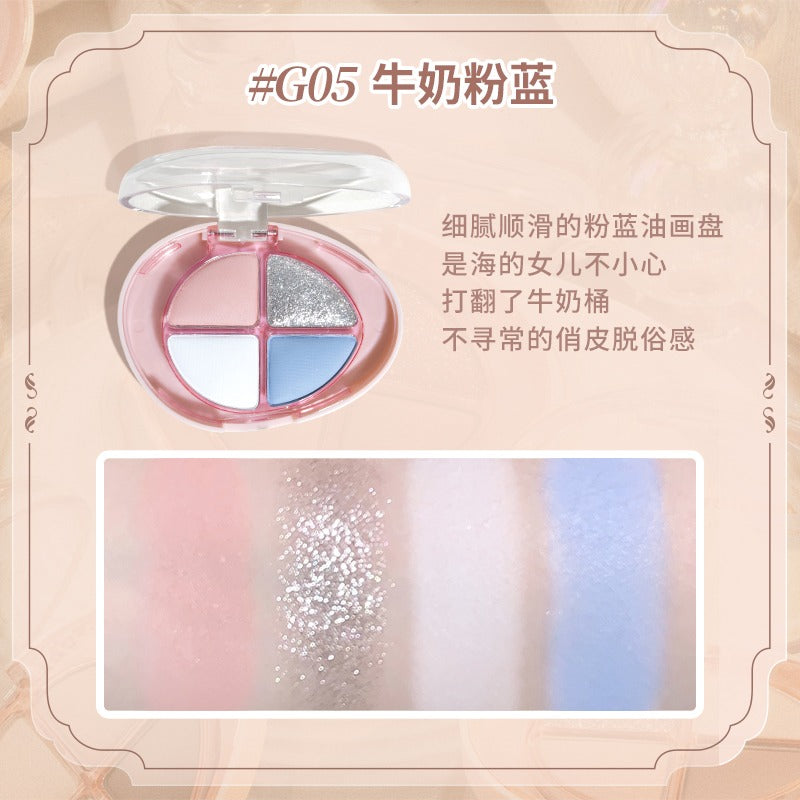 GOGO TALES Glittering Colourful Eyeshadow Palette 4.8g