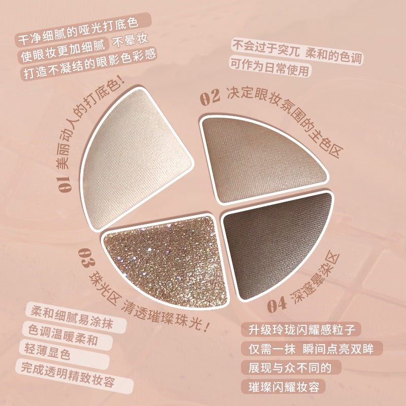 GOGO TALES Glittering Colourful Eyeshadow Palette 4.8g