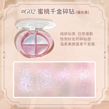 GOGOTALES - Glittering Colourful Eyeshadow Palette 4.8g