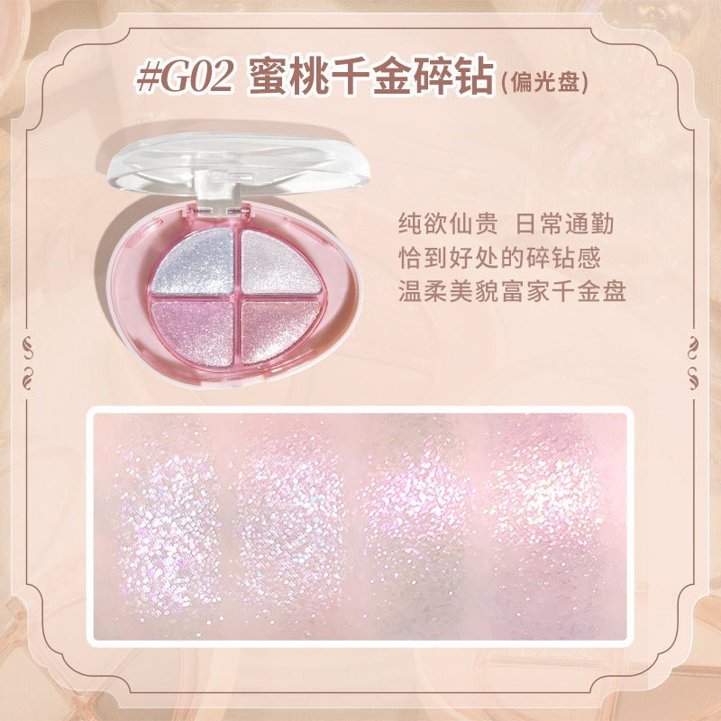 GOGO TALES Glittering Colourful Eyeshadow Palette 4.8g