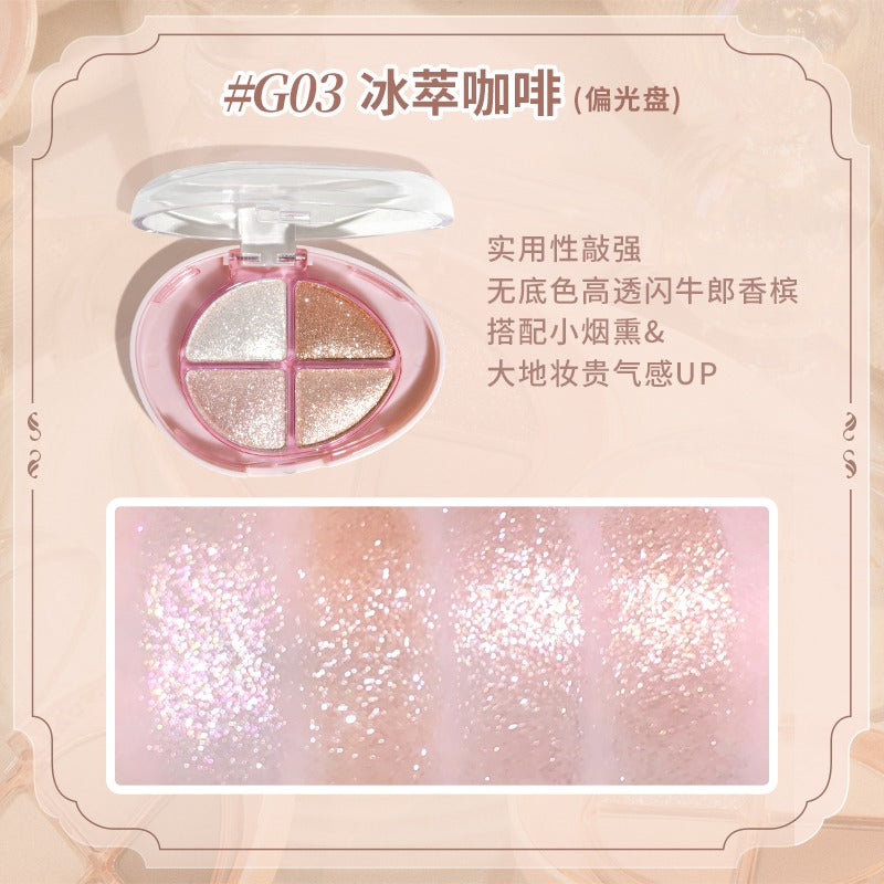 GOGO TALES Glittering Colourful Eyeshadow Palette 4.8g