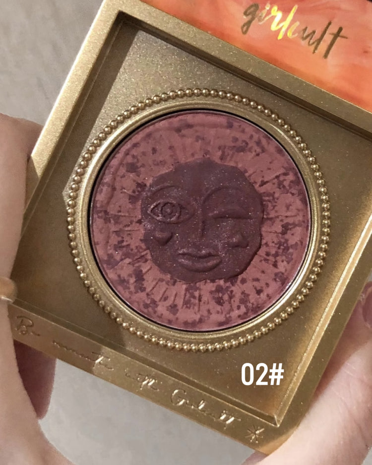 Girlcult构奇情绪腮红黑福娃修容哑光面中提亮收敛色膨胀色蜜桃色GC022