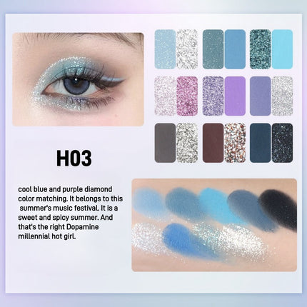 HOLDLIVE - Secret Garden Eyeshadow Palette 18 Colors 12.6g