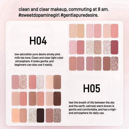 HOLDLIVE - Secret Garden Eyeshadow Palette 18 Colors 12.6g