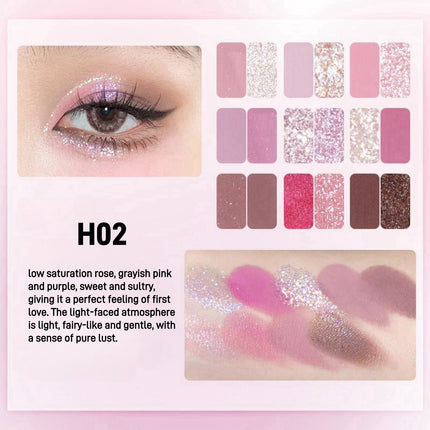 HOLDLIVE - Secret Garden Eyeshadow Palette 18 Colors 12.6g