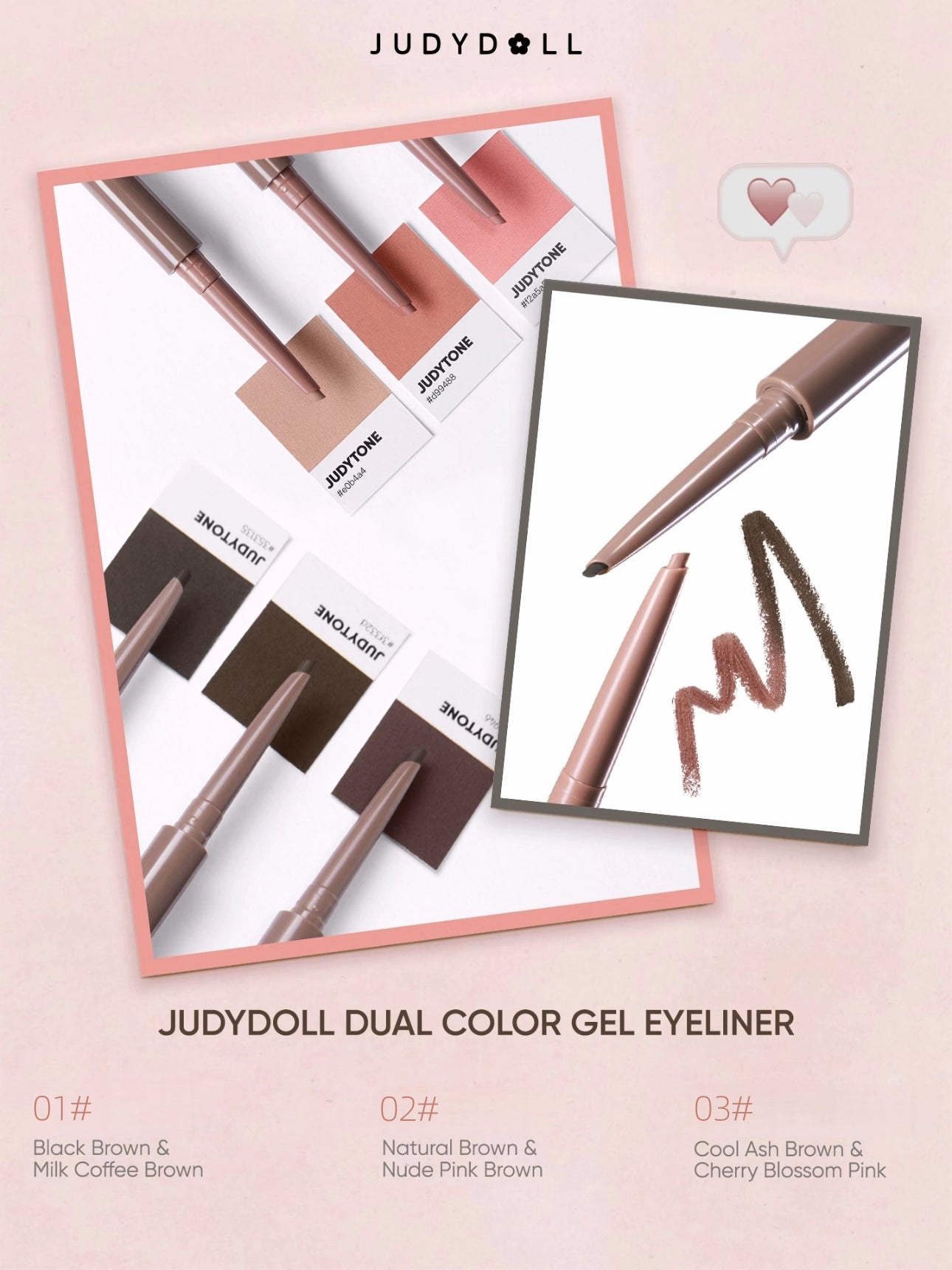 Judydoll - Dual Color Gel Eyeliner 120mg