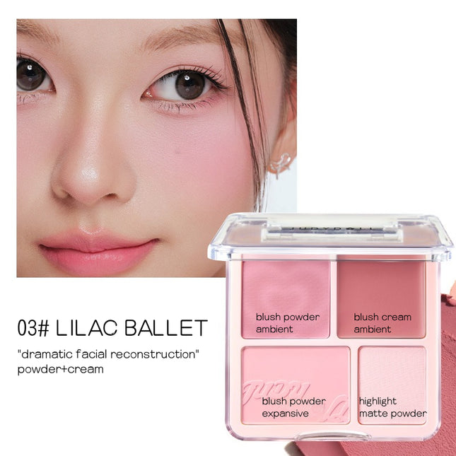 Judydoll -  Blush N Highlight Palette 9g
