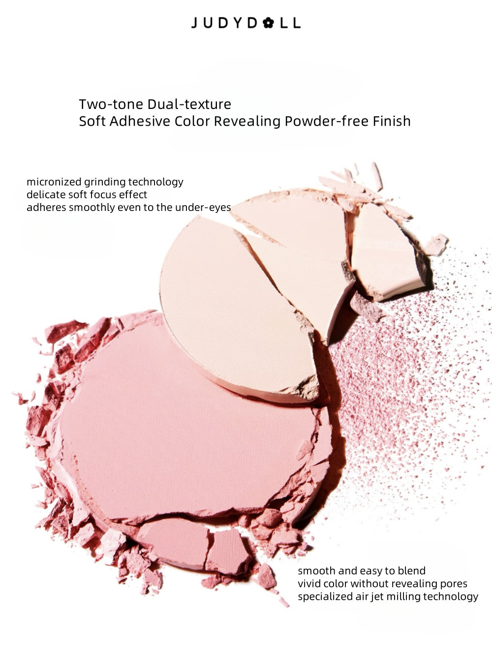 Judydoll -  Dual Color Combination Blush 6g