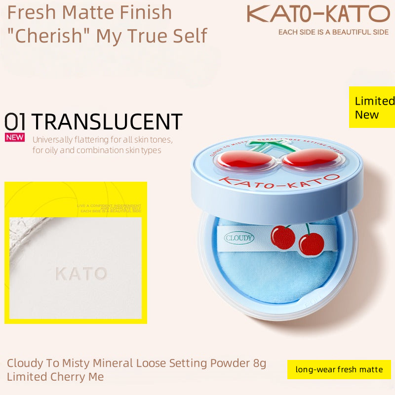 KATO-KATO多云转雾矿物质控油散粉（樱桃限定）