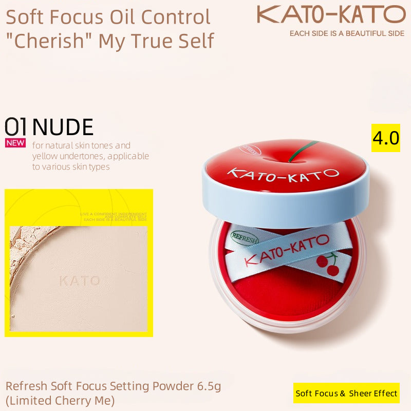 KATO-KATO多云转雾矿物质控油散粉（樱桃限定）