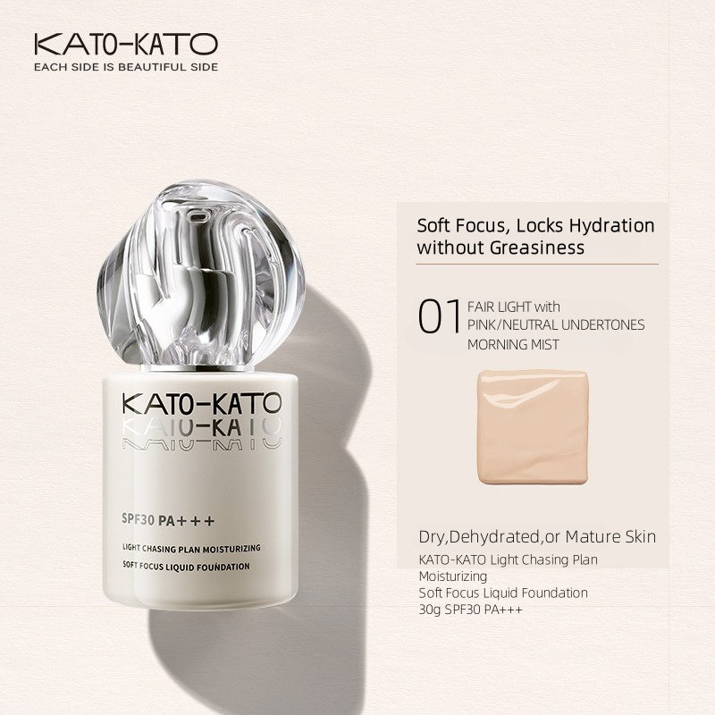 KATO-KATO光追计划保湿柔焦粉底液30g SPF30 PA+++
