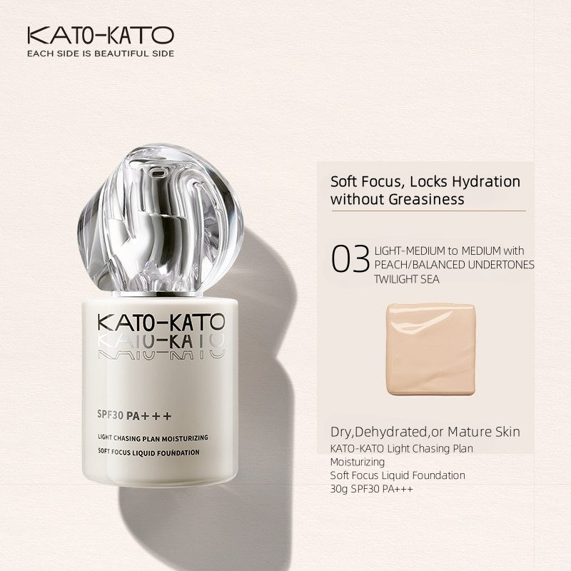 KATO-KATO光追计划保湿柔焦粉底液30g SPF30 PA+++