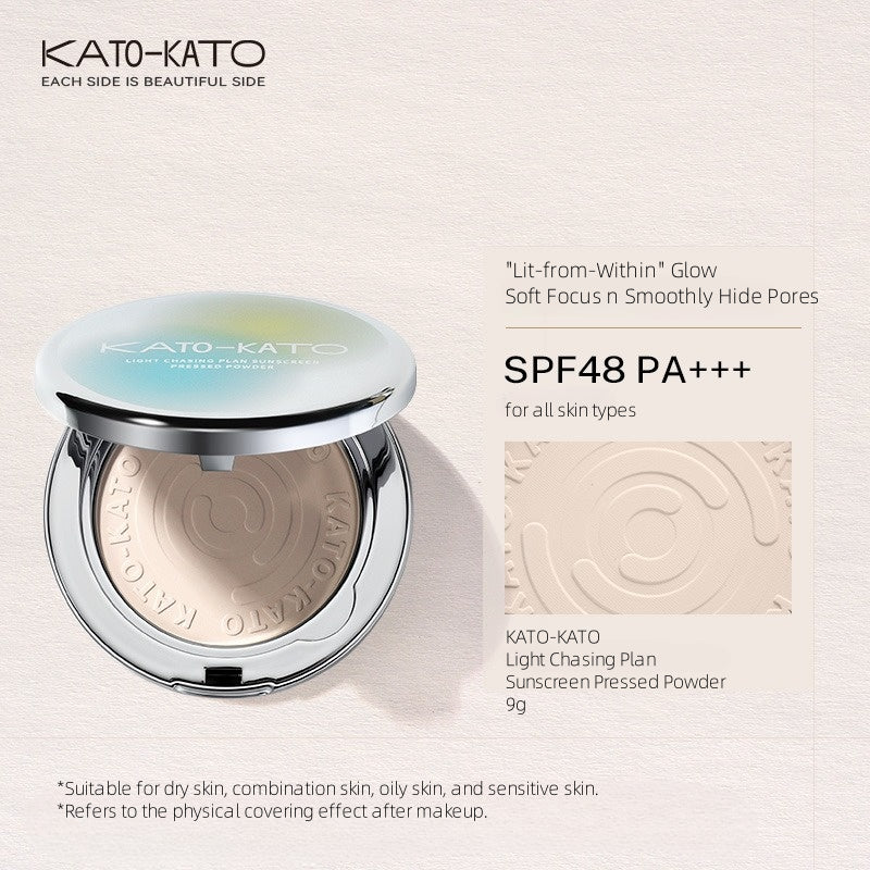 KATO-加藤 追光计划防晒粉饼 9g SPF48 PA+++