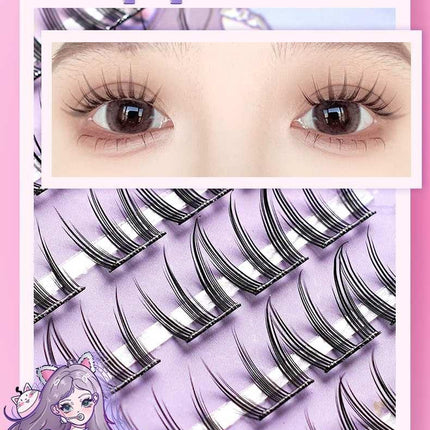 LISHU - POP Girls Makeup Glue Free False Eyelashes 48