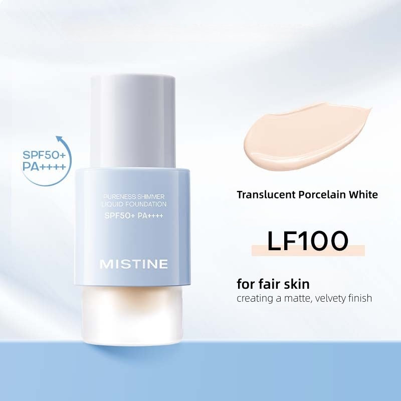 Mistine Pureness Shimmer Liquid Foundation SPF50+ PA++++ 30g