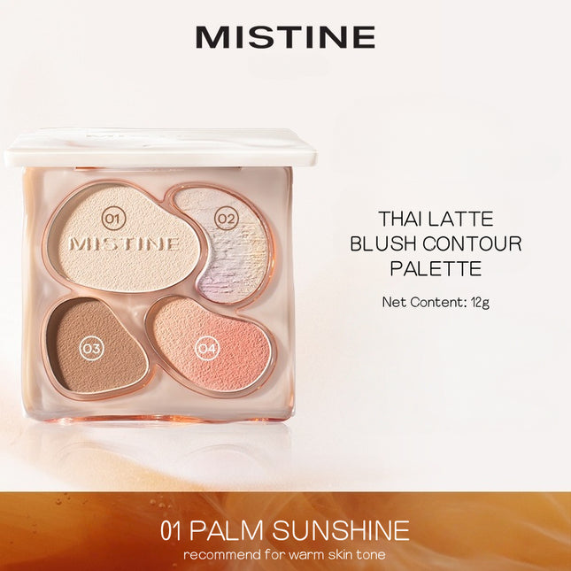 MISTINE - Thai Latte Blush Contour Palette 12g