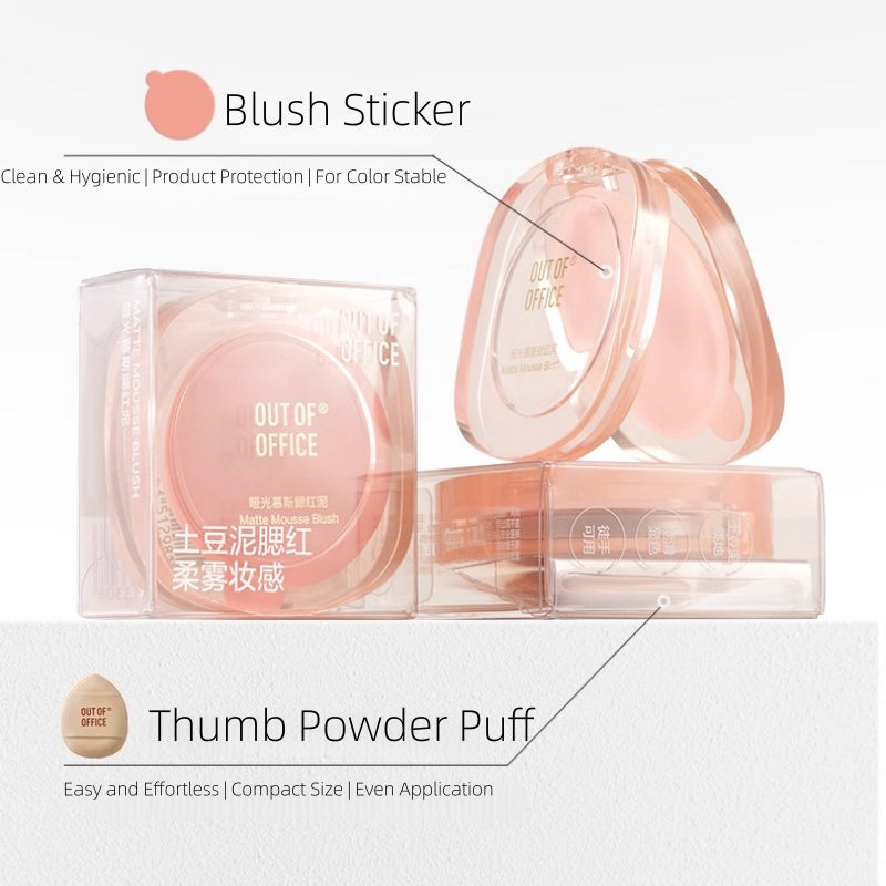 OUT OF OFFICE Matte Mousse Blush 3g