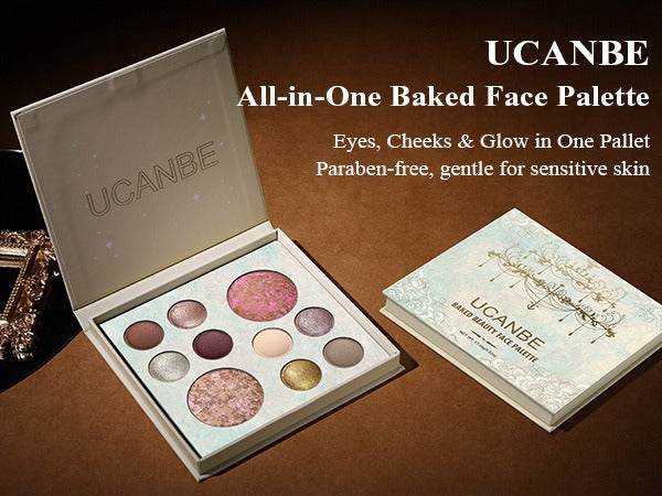 10 Color Baked Beauty Face Palette 17.44g