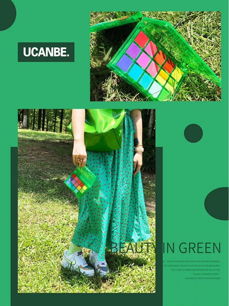 UCANBE 15色眼影盘 水果宾治 浅巧克力 10.8克