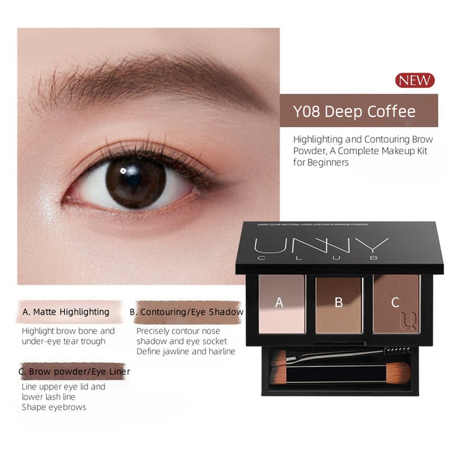 UNNYCLUB - Natural Long Lasting Eyebrow Powder 2.7g