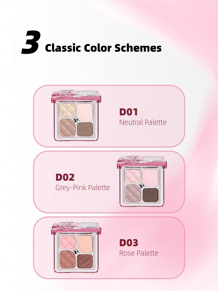 Veecci - Classic Scheme 4 Colors Eyeshadow 4.6g