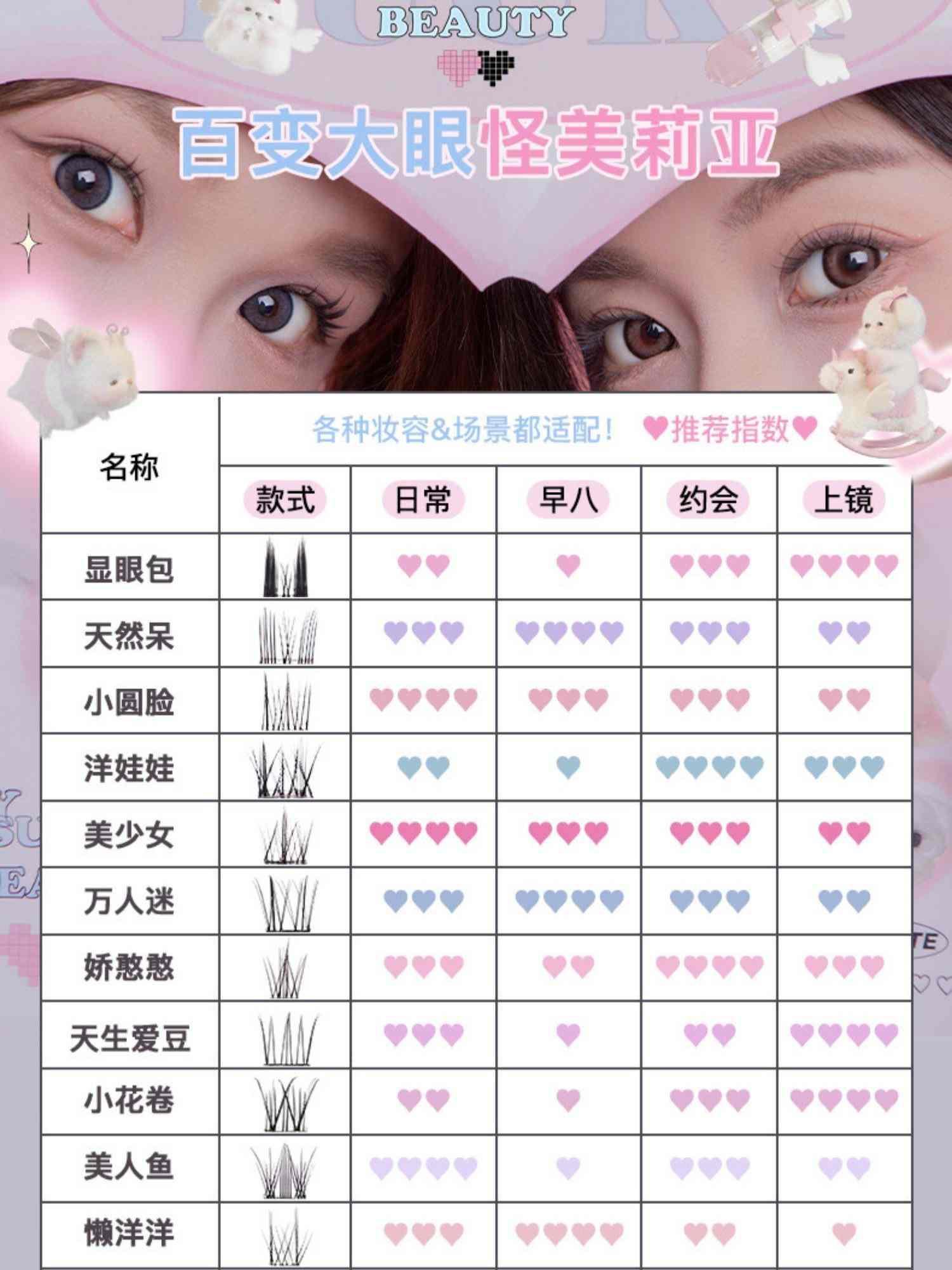 Flortte 超级美妆无胶假睫毛
